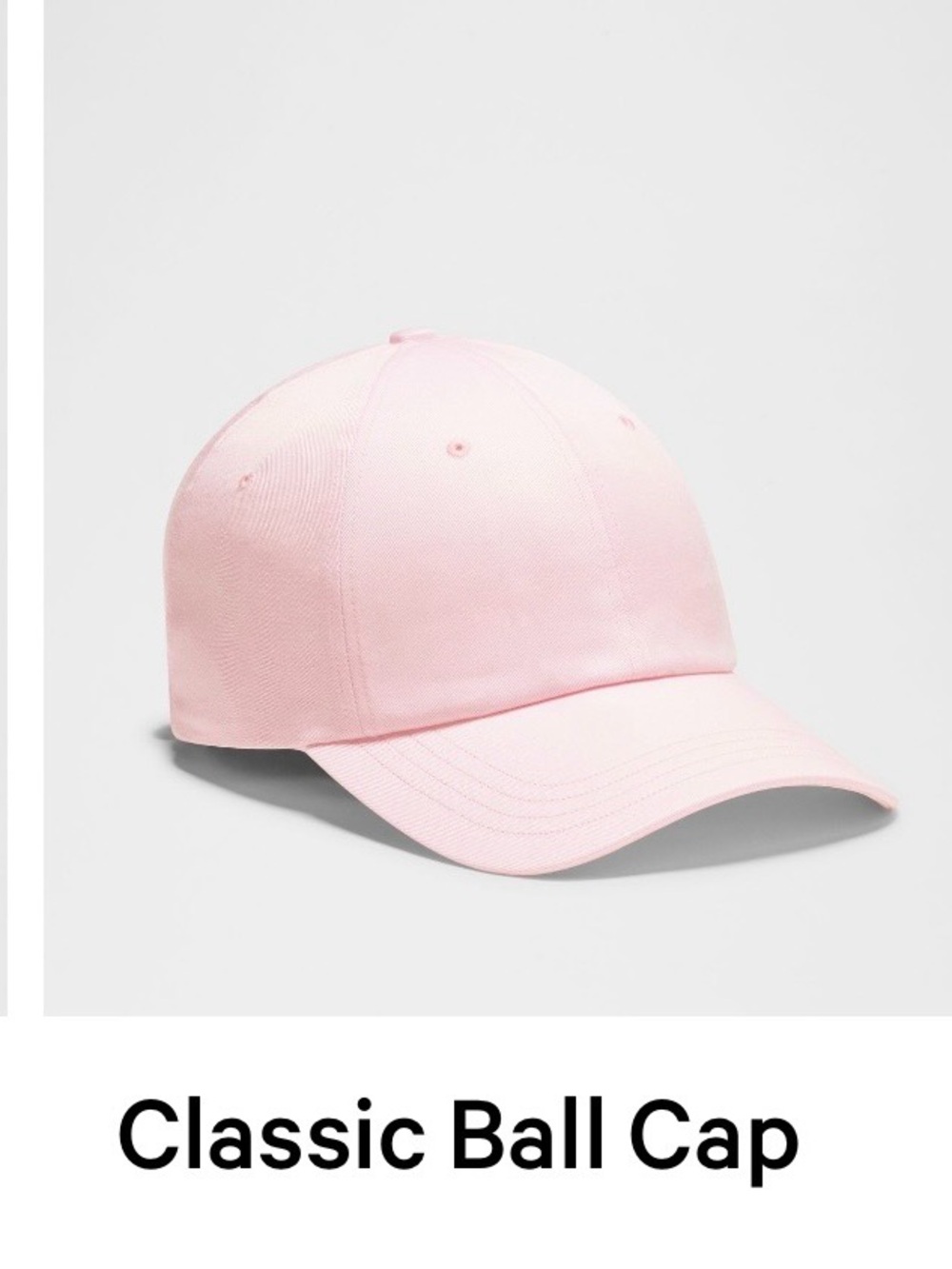 lululemon athletica Unisex Classic Ball Cap - Pale Pink